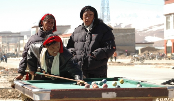 Tibet Playing Billiards