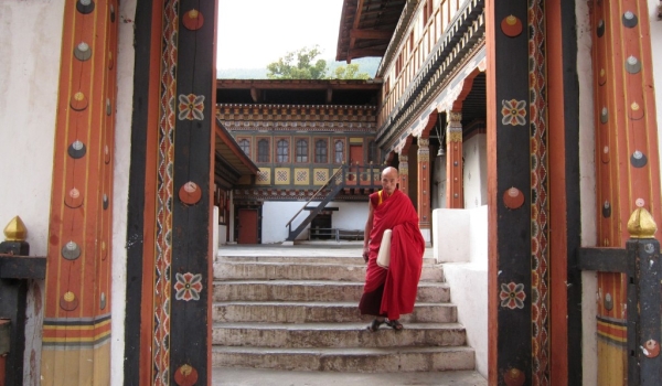 Monk in Thimphu Dzong