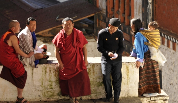 Trongsa Buddhist monks