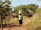 Woman carrying water