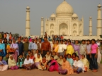India Taj Mahal Indian tourists