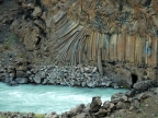 Aldeyjarfoss basalt columns