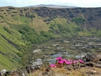 Crater lake of Rano Kau