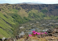 Crater lake of Rano Kau