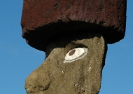 Moai with pukao or topknot