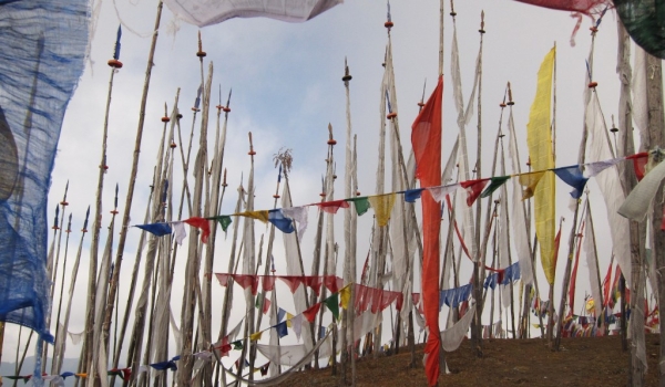 Chelela Pass-Prayer flags