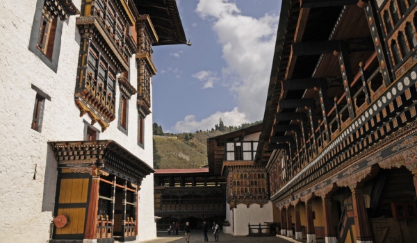 Paro Dzong courtyard