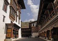 Paro Dzong courtyard